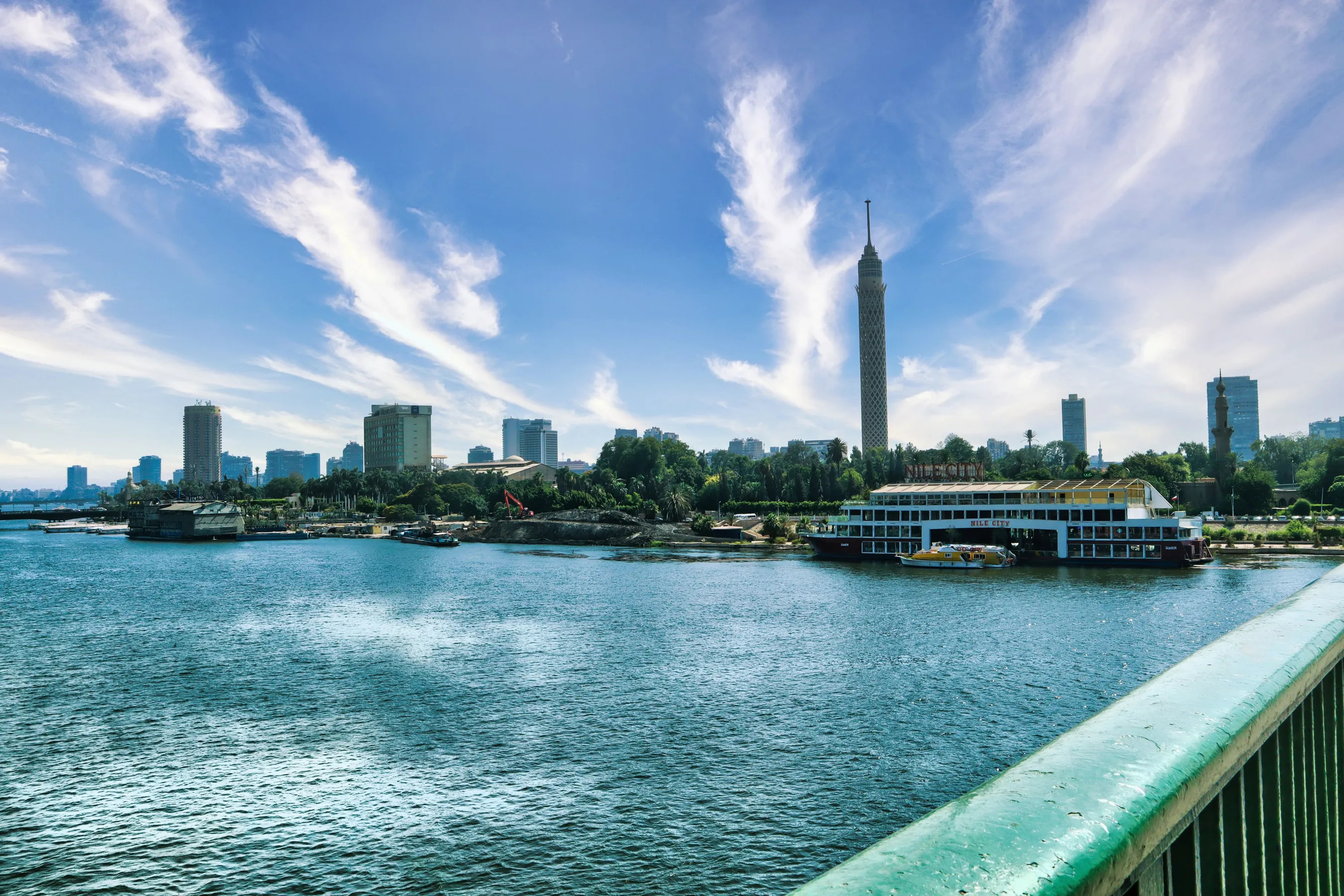 Cairo skyline at golden hour